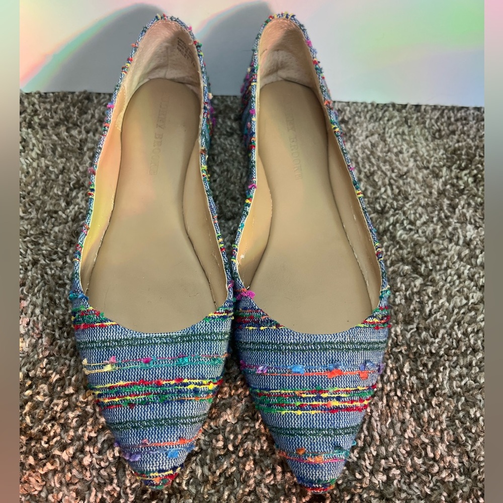 Audrey Brooke boho pointed flats, Size 7